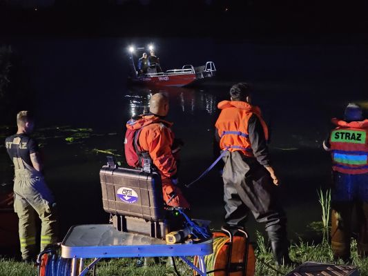Nurkowie przeczesywali jezioro Bugaj. Akcja poszukiwawcza strażaków w Piotrkowie [Aktualizacja]