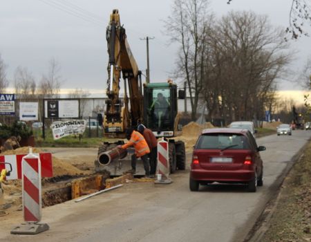 Uwaga na prace drogowe na ulicy Glinianej