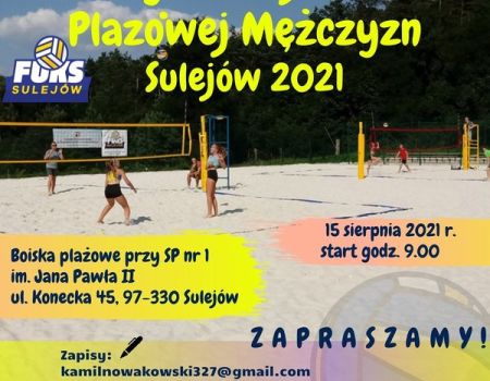 Amatorski turniej siatkówki plażowej w Sulejowie