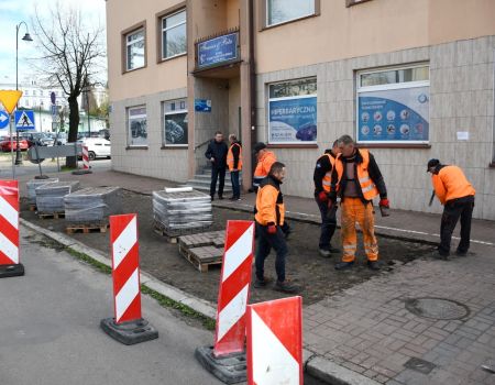 Remont chodnika na Próchnika