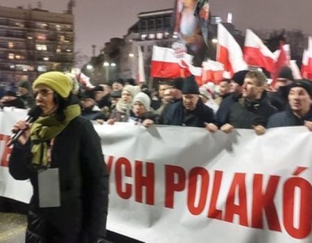 Piotrkowianie na Proteście Wolnych Polaków w Warszawie