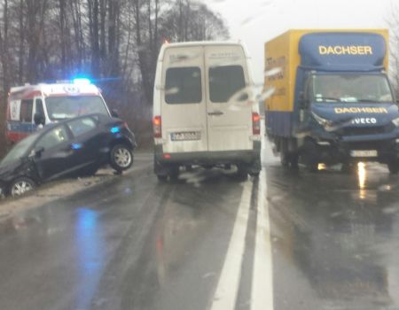 Wypadek na drodze Piotrków-Moszczenica