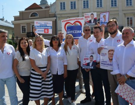 Koalicja odsłoniła karty. Kandydaci zaprezentowali się w Rynku Trybunalskim