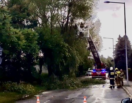 Silne burze, strażacy mieli ręce pełne roboty. Interweniowali kilkanaście razy. Jedna osoba nie żyje