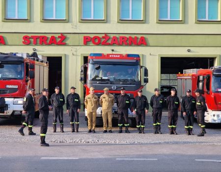 Piotrkowscy strażacy oddali hołd po tragedii w Poznaniu