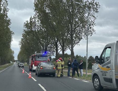 Zderzenie dwóch samochodów na Łódzkiej