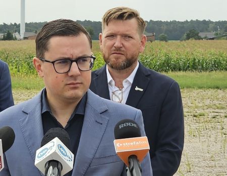 Wiceminister odwiedził Farmę Wiatrową Piotrków