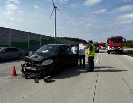 Karambol na A1 koło Radomska