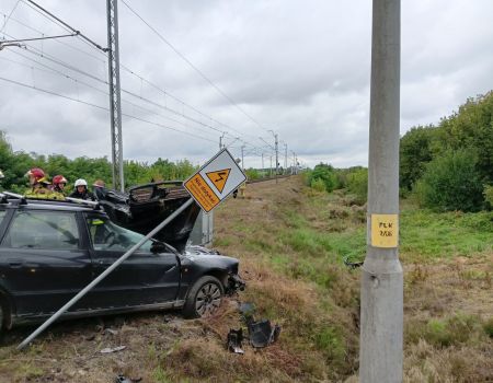 Pociąg uderzył w samochód