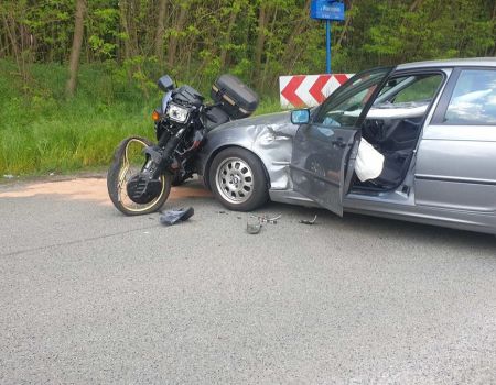 Wypadek na Wierzejskiej. Motocyklista w szpitalu