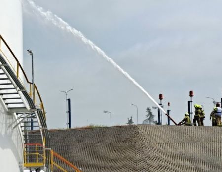 Ćwiczenia na terminalu paliw w Piotrkowie