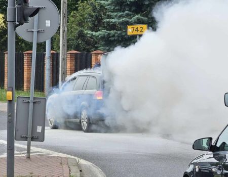 Pożar osobówki we Włodzimierzowie