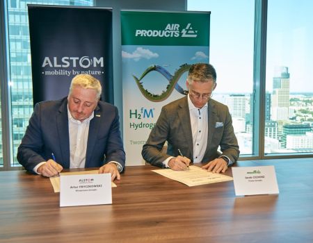 Alstom i Air Products podpisują umowę na opracowanie zeroemisyjnych rozwiązań w transporcie w Polsce