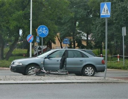 Potrącenie rowerzysty