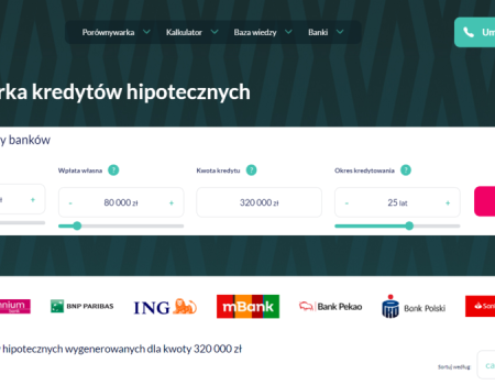 Porównywarka kredytów hipotecznych? Masz ją na wyciągnięcie ręki