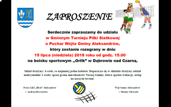 Turniej siatkówki w Dąbrowie nad Czarną