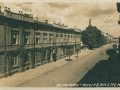 Widok na budynek piotrkowskiej poczty w czasie okupacji hitlerowskiej.