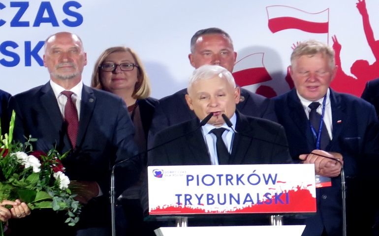 Prezes Jarosaw Kaczyski goci w Piotrkowie (VIDEO)