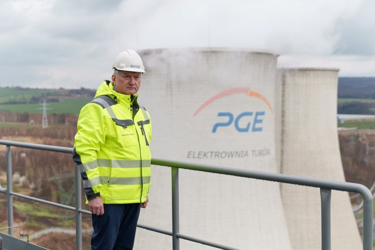 fot.: PGE Polska Grupa Energetyczna - Dariusz Marzec, prezes PGE, z wizyt w Kompleksie Turw