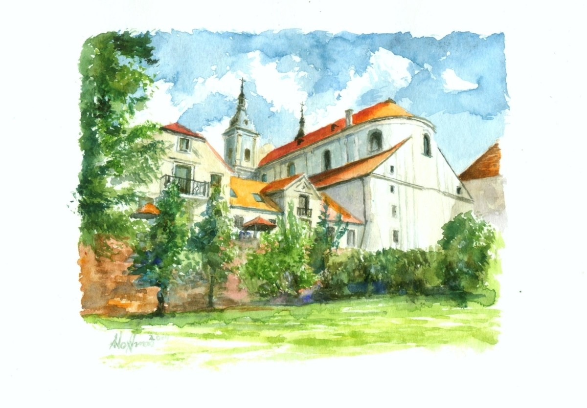  Grafika przedstawiajca Sanktuarium Matki Boej Trybunalskiej.; Andrzej Hoffman.