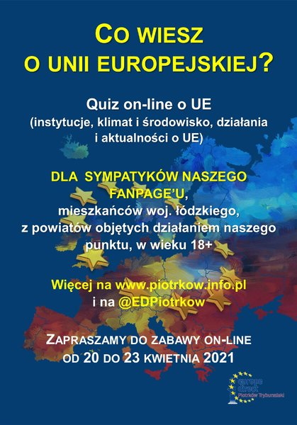 Konkurs on-line „Co wiesz o Unii Europejskiej?”