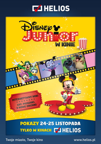 Helios zaprasza na „Disney Junior w Kinie 3”!