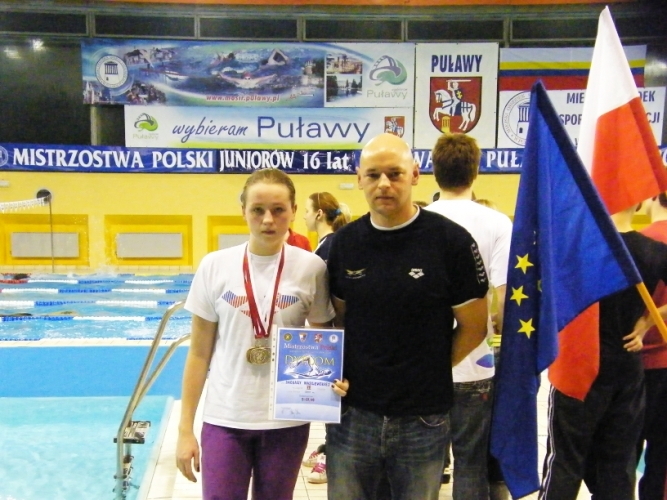 Basia Wasilewska z trenerem