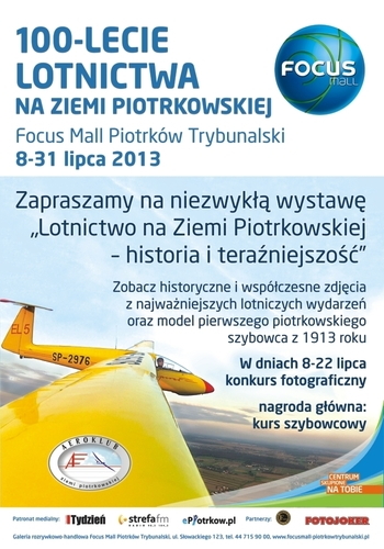 Konkurs i wystawa na 100-lecie lotnictwa w Piotrkowie