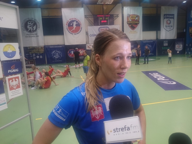 Monika Kopertowska podkrelaa, e w tym sezonie Piotrcovia nie stracia jeszcze tak niewielu bramek w jednym meczu.