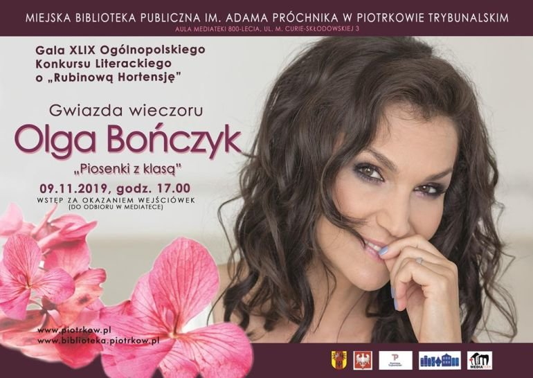 Olga Bończyk gwiazdą święta poezji w Piotrkowie