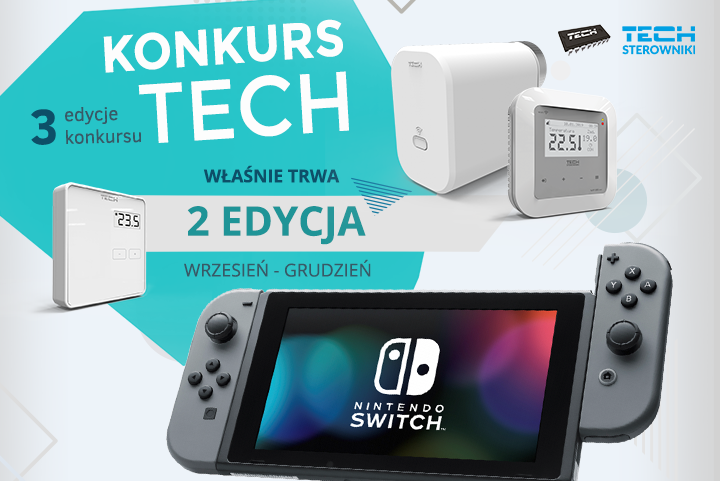 Nowa edycja konkursu firmy TECH Sterowniki – walcz o konsol Nintendo Switch