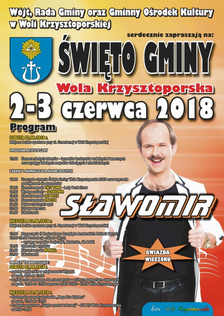 Wola Krzysztoporska zaprasza na koncert Sawomira 