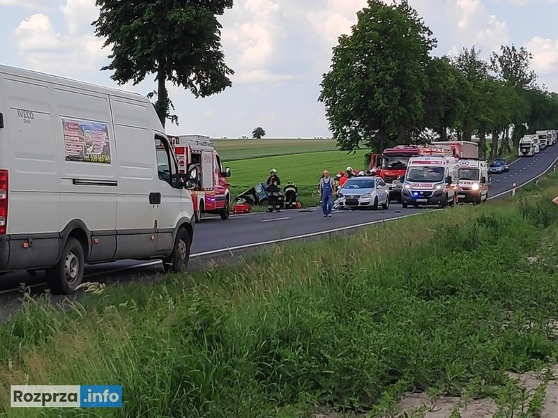 Dwie osoby ranne w wypadku na dk nr 91, fot. rozprza.info